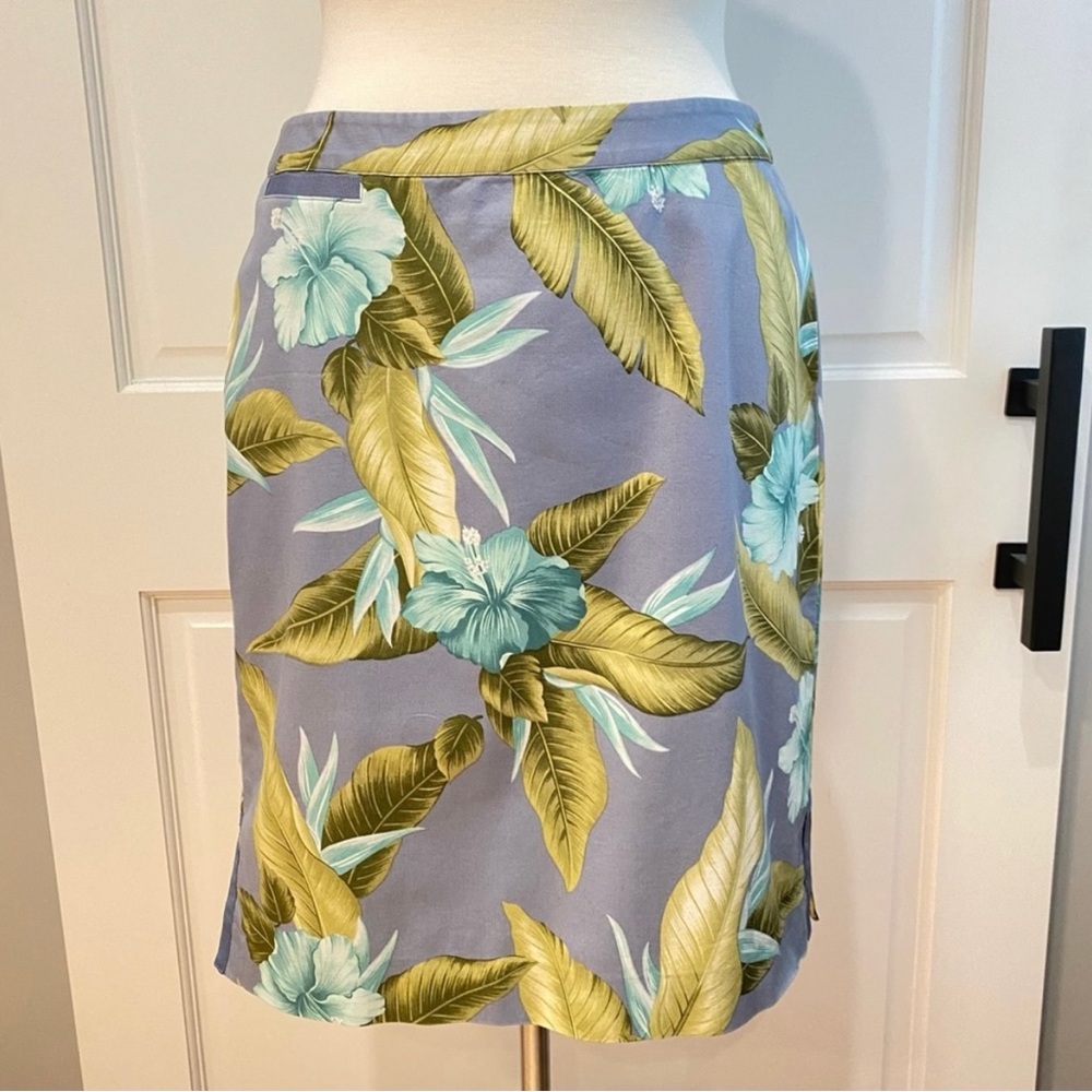 Tommy Bahama Stretch Tropical Print Skirt Size 8